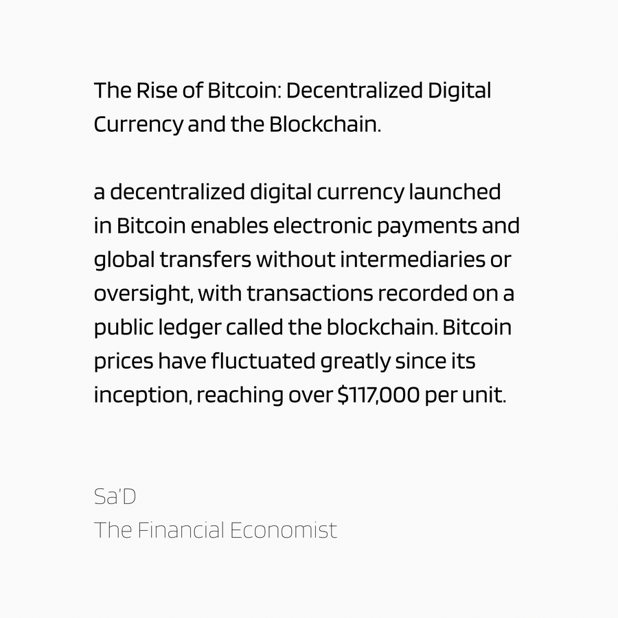 The Rise of Bitcoin: Decentralized Digital Currency and the Blockchain